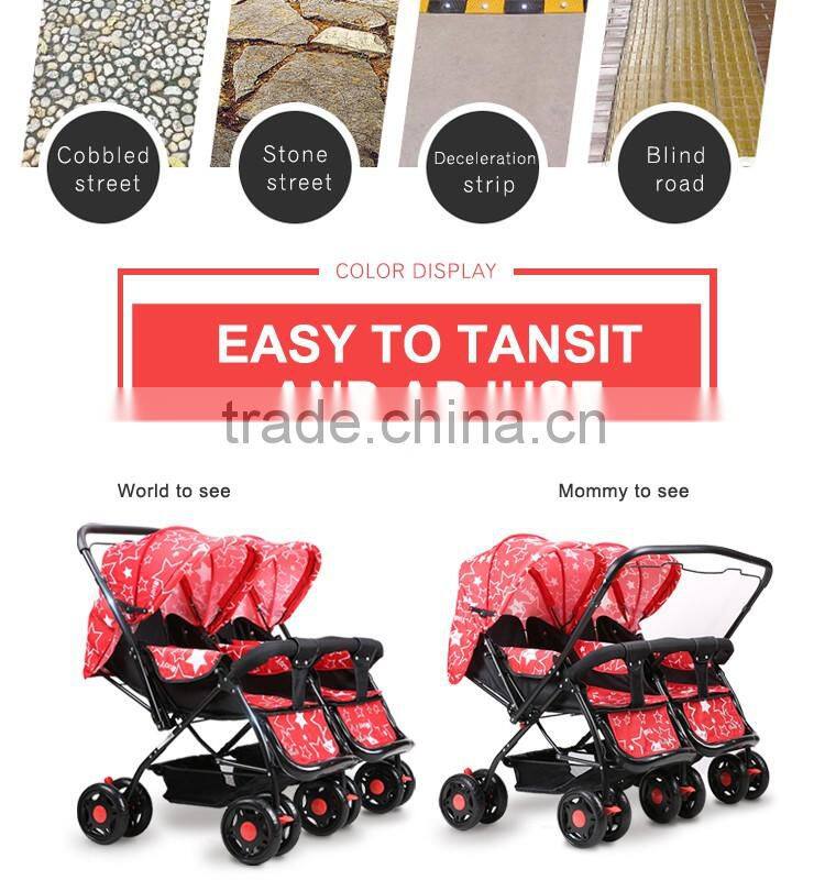 Polyester Material and Good Baby Stroller Type Best Double Prams
