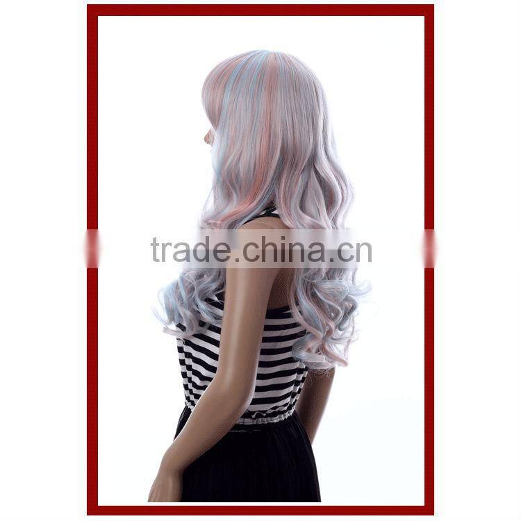 Amazing rainbow color women's wigs