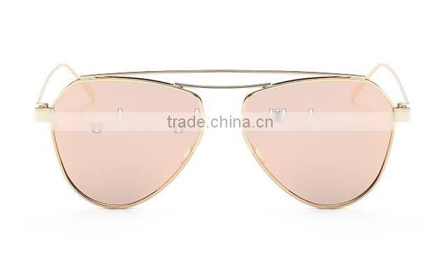 2016 fashionable UV400 polarized metal sunglass with custom logo