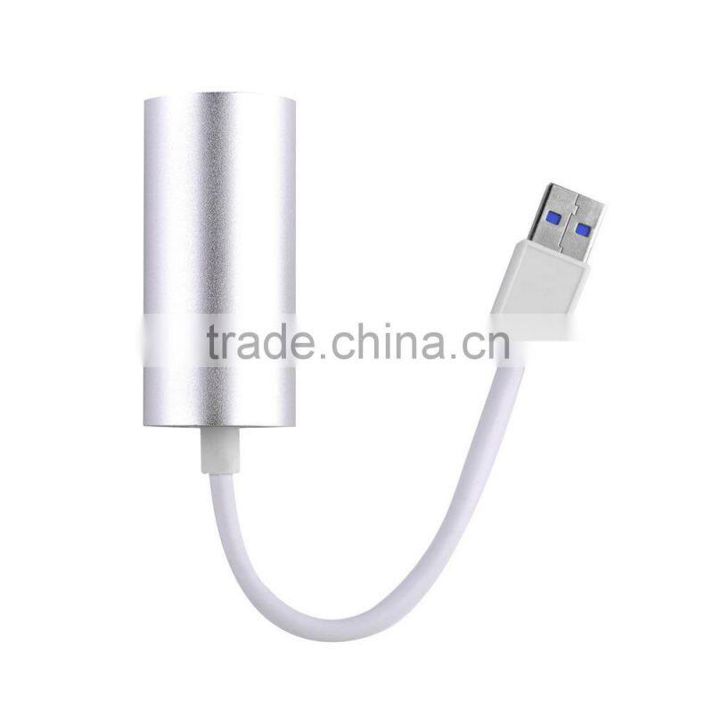 Aluminum USB 3.0 to RJ45 Gigabit Ethernet LAN Adapter 1000Mbps for PC Laptop Wholesale