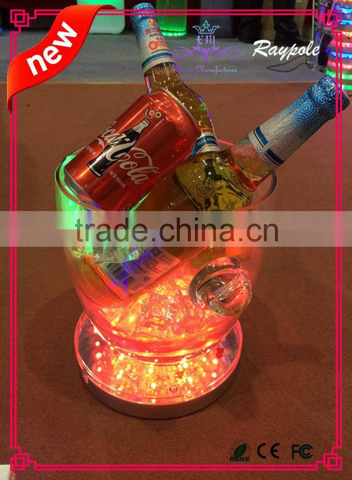 6 inch led centerpiece light base RGB remote controlled holiday led light base for decoration