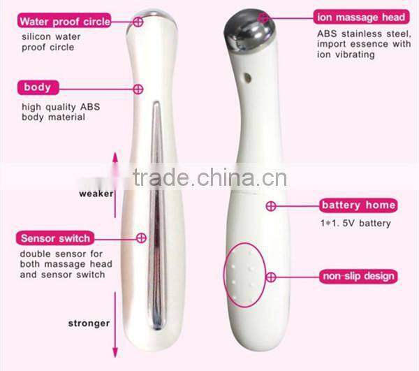 New product for 2015 ion anti-wrinkle handheld vibrating face beauty facial massager