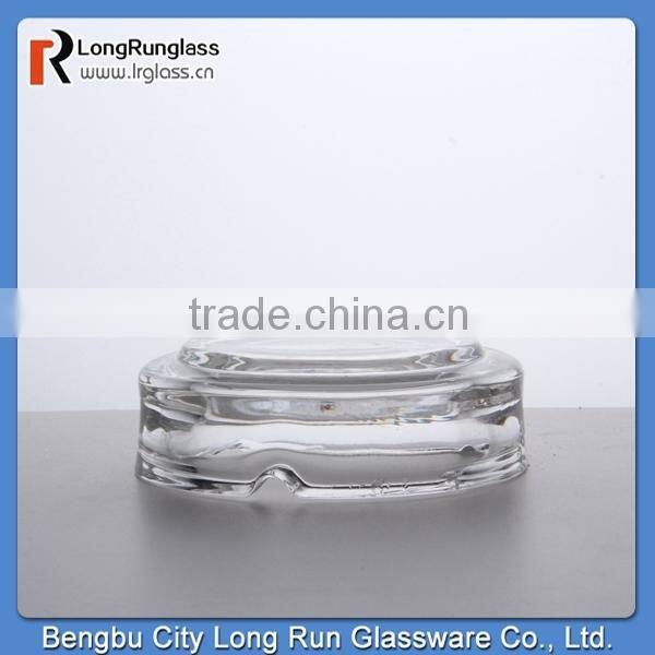 LongRun 90g round transparent cigarettes glass ashtray glassware wholesale