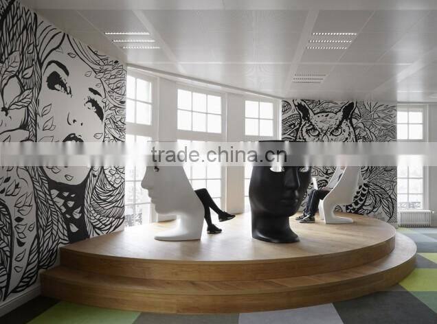 Outdoor White Fiberglass Deasign Nemo Chair