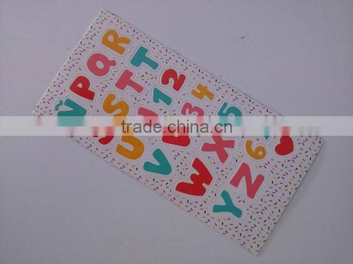 Die-cut printing white PVC sticker