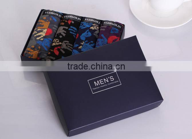 thick men underwear paper packaing box with lid and bottom for shipping briefs; knickers