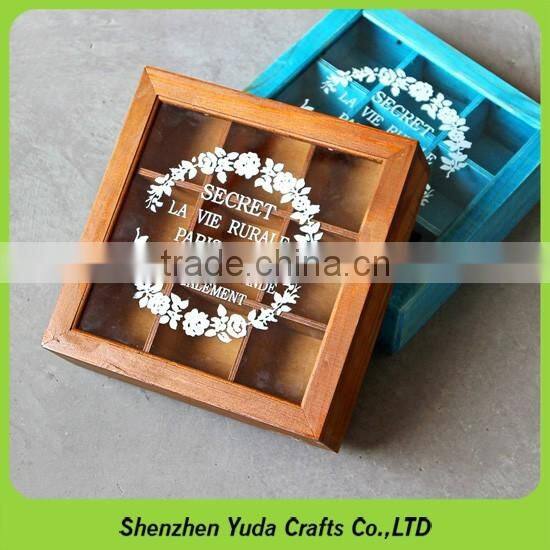 Mini solid wood rectangular storage case desktop make mdf box for sale