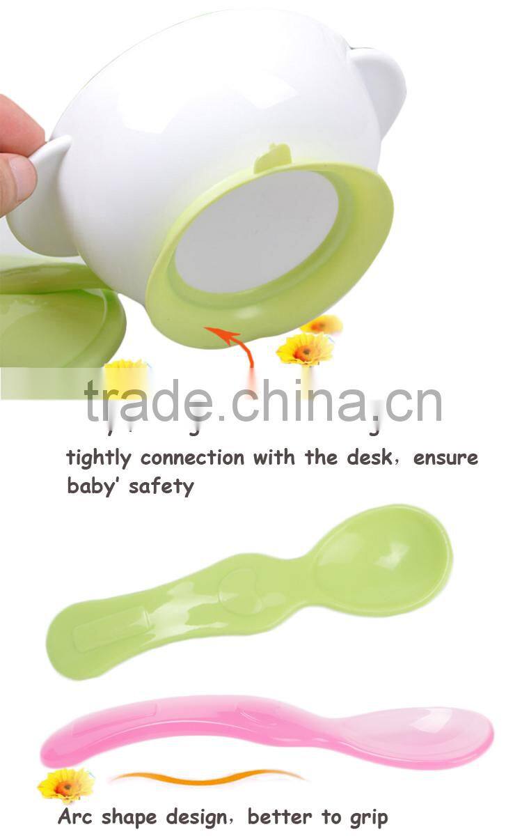 Baby products heat-resistance eco-friendly pp no spill bowl for kids