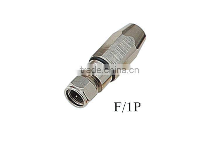 Compression water proof f male connector for 4C 5C coaxial cable use