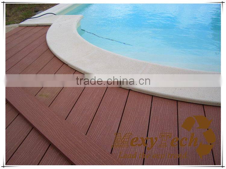 garden wood plastic composite gazebo decking