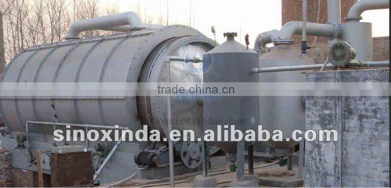 XD-08 the fifth generation Used plastic pyrolysis fuel oil machine with new style cooling system