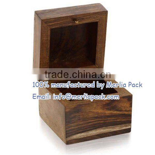 Personalized Laser Engraved Wood Ring Box Gifts for Wedding Bride Groom Hers Box