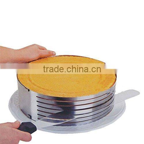 Stainless Steel Adjustable Cake Layer Cutter Slicer Slicing Bakeware Cake Decor Kit