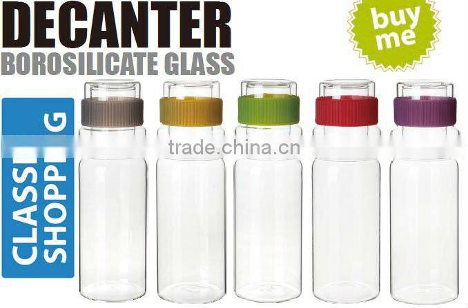 SINOGLASS 6pcs Glass Spice Jar Set With Chromed Wire Rack