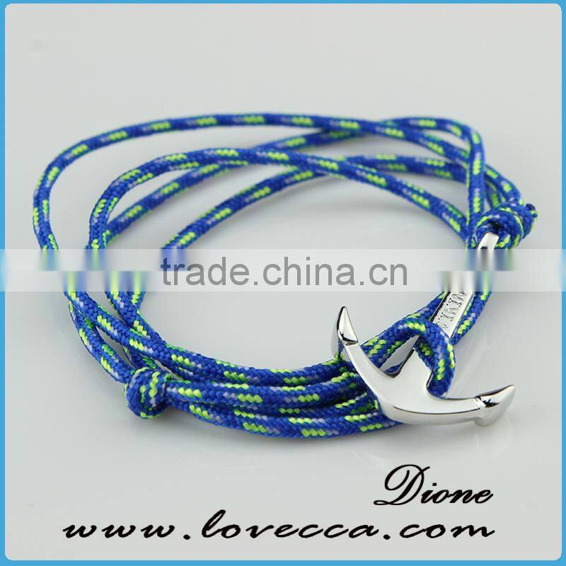 Fashion Design Engraved Logo Vintages Hook Anchor Bracelet Factory Wholesale
