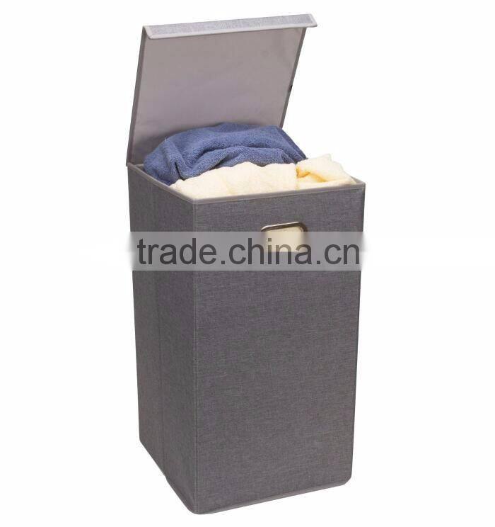 Large foldable durable handle clothes storage laundry bag