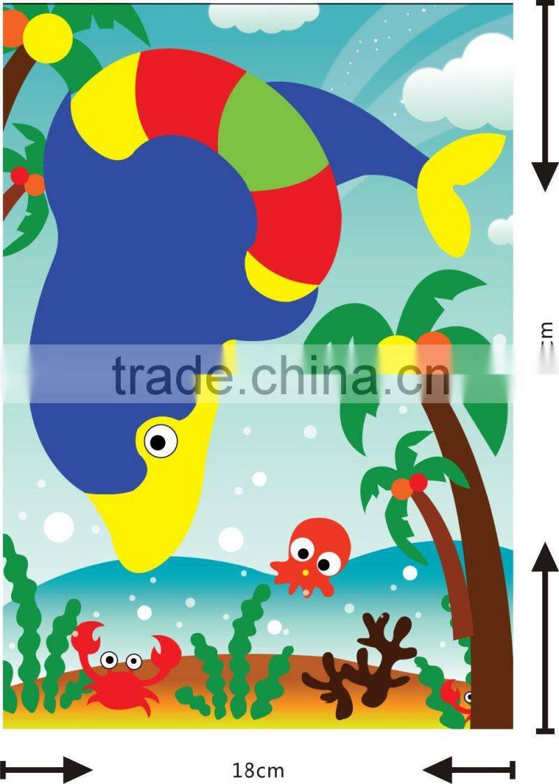 New Tissue Paper Art for kids-Fish, DIY Crafts