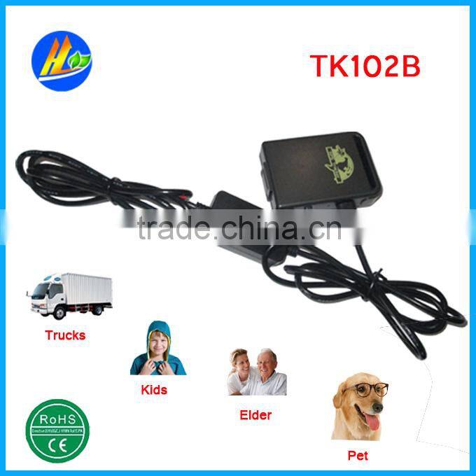 Realtime GSM GPRS GPS Trackers TK102b tracking works with free monitor software