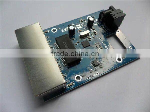 BIDI WDM single fiber 10/100/1000M 1310/1550 20km LLF LFP sfp fiber optic media converter oem factory