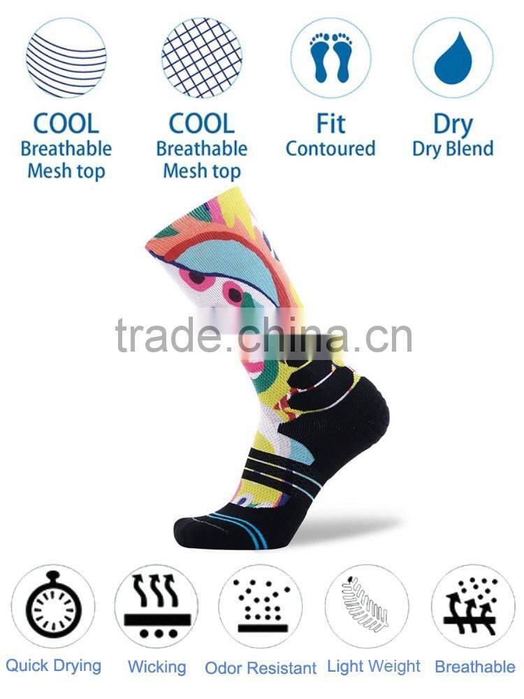 Fashion Outdoor Sport Basket compression calf socks men