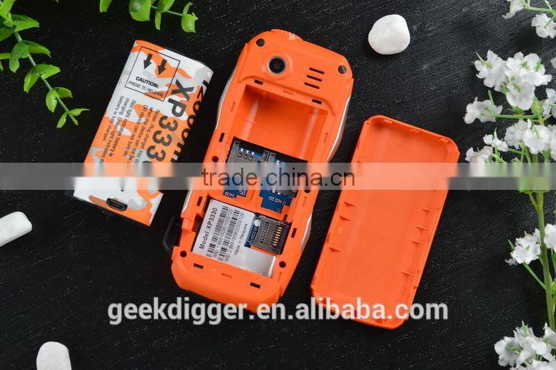 XP3330 Green Quad Band Unlocked Phone Alarm Dual SIM Bluetooth