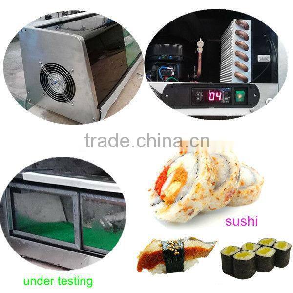 counter top refrigerated sushi showcase/ sushi showcase refrigerator