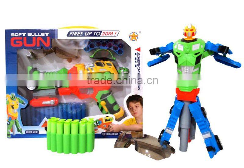 Popular transformation nerf gun toys funny soft guns