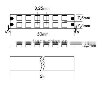 24v Ruban LED 3528 240led White color IP65 drip silicon waterproof for outdoor decoration