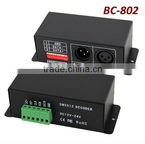BC-802-2801 DC5V-24V WS2801 DMX512 decoder led DMX controller WS2803