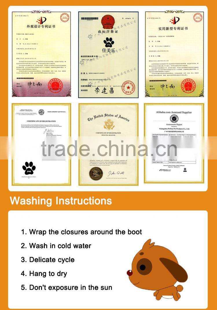Pet shoes fabric winter rubber dog boots