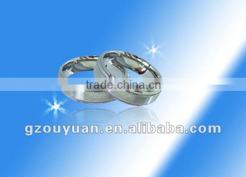 engraved titanium ring