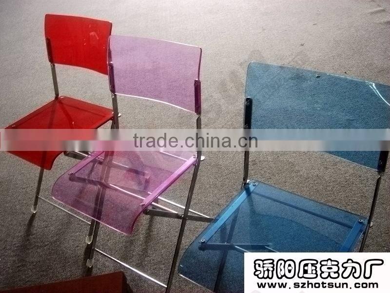 Unique thick acrylic chair and leisure chair modern