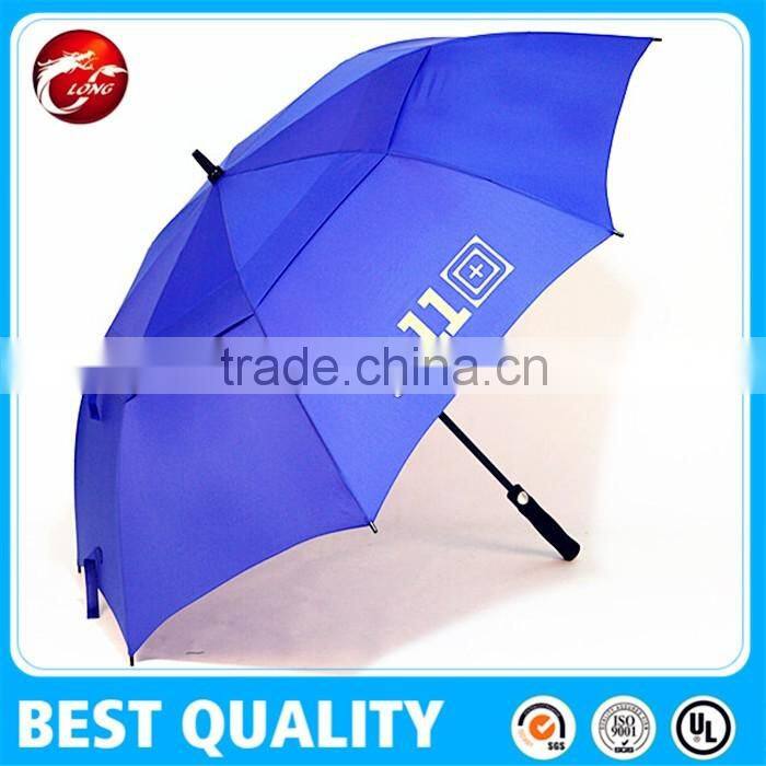 Full fiberglass canopy 60" auto open golf umbrella with EVA handle