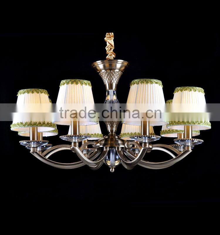 Italy Design fashion glass iron brass chandelier of 8865-8 D800mm * H430mm