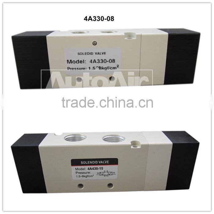 2016 Hot sell 4A series 2 position 5 way solenoid valve pneumatic air valve in china