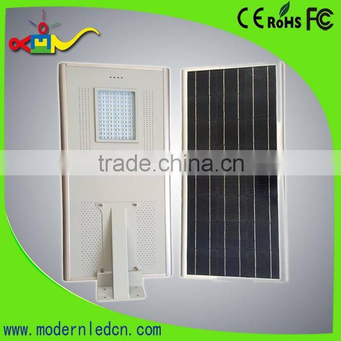 solar led light all in one solar led street light18w 1800lm with IR sensor and light contorller