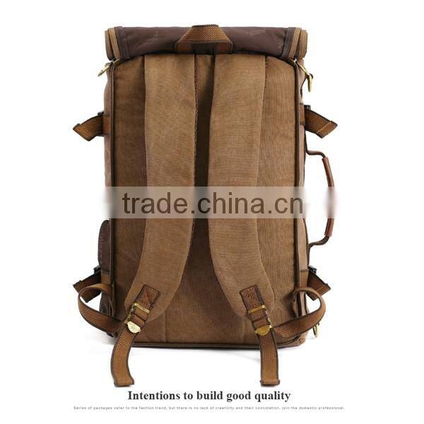 Kaukko wholesale canvas brown travel duffel bag for sale FH05