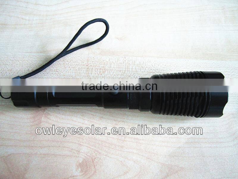 Strong light torch/ rechargeable LED flashlight/police led torch flashlight