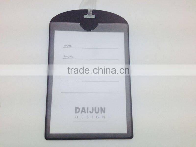 2014 New Design PVC Travel Luggage Tag with printing/new mould and material TAG for luggage or bag