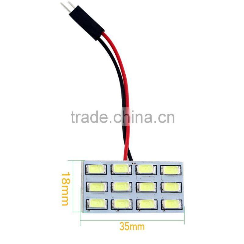 12smd 5730 Festoon T10 led light bulb led car roof light 12v led pannel light
