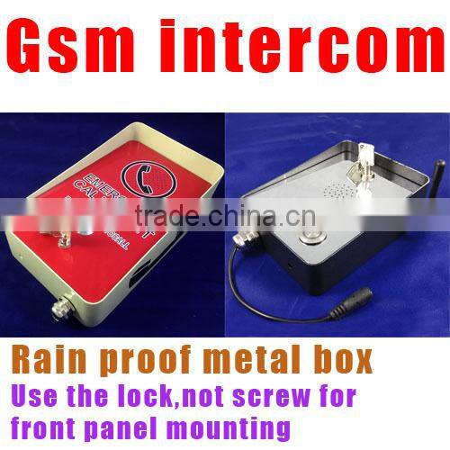 GSM Intercom for emergency calling for public area