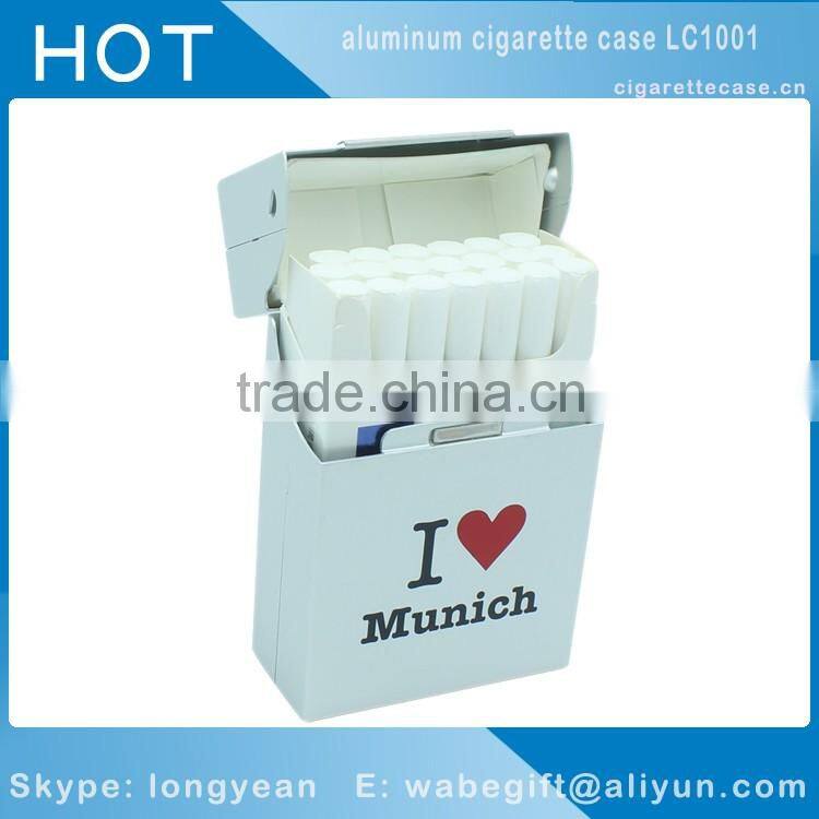 OEM logo Aluminum Metal Cigarette Cigar Box Holder