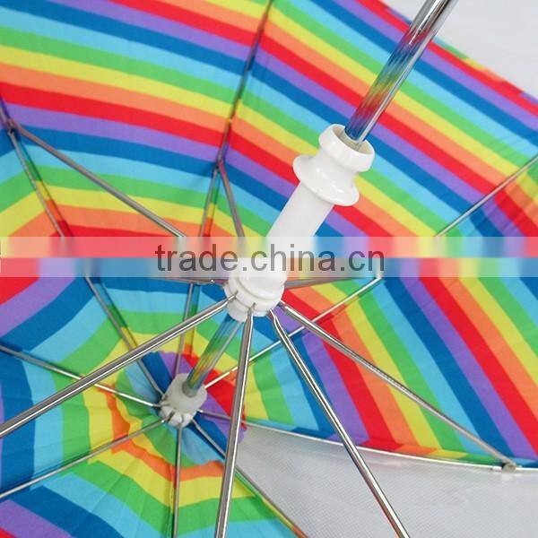 high quality rainbow straight kids umbrella