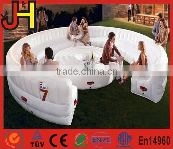 Customized Modern Appearance Living Room White Inflatable Sofa