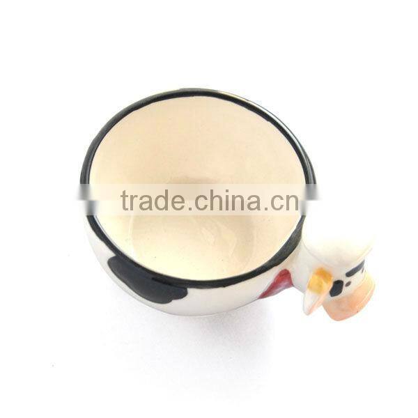 Mini calf animal shaped ceramic pudding cup