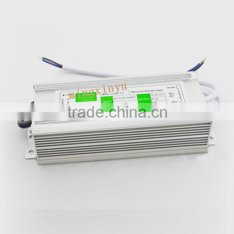 single output type led power transformer 80w IP67 power supply