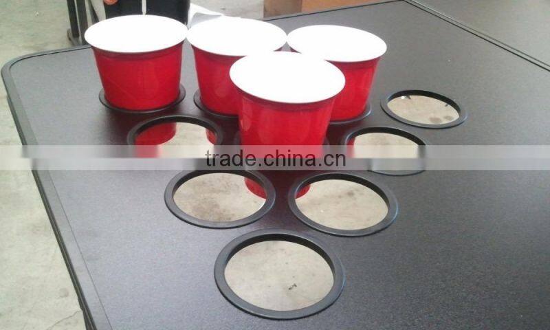 Professional Beer Pong Table with speaker / Optional Glow Lights, Bluetooth Speaker & Holes