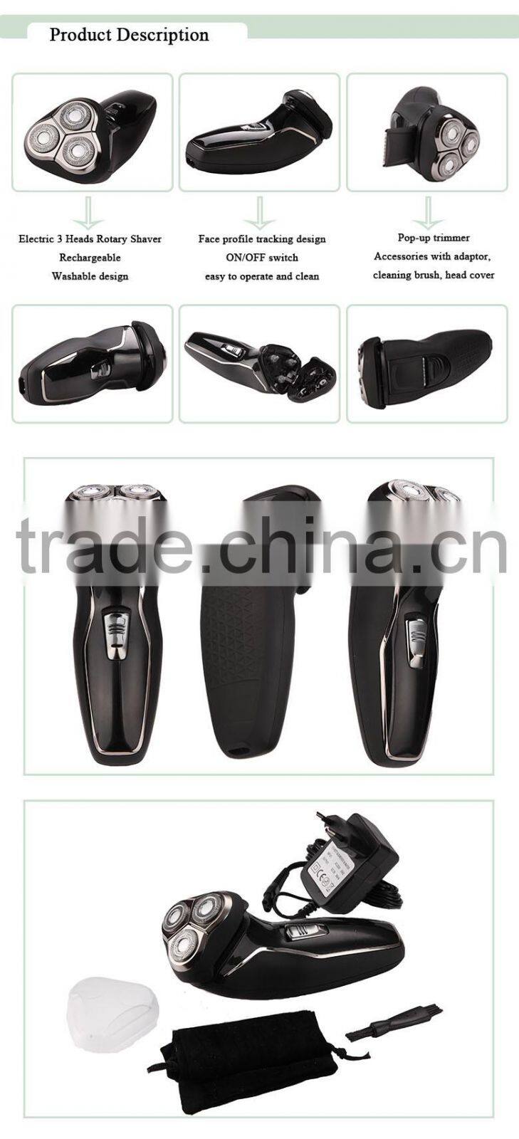 Hot selling Triple Blade Rechargeable Electric Shaver