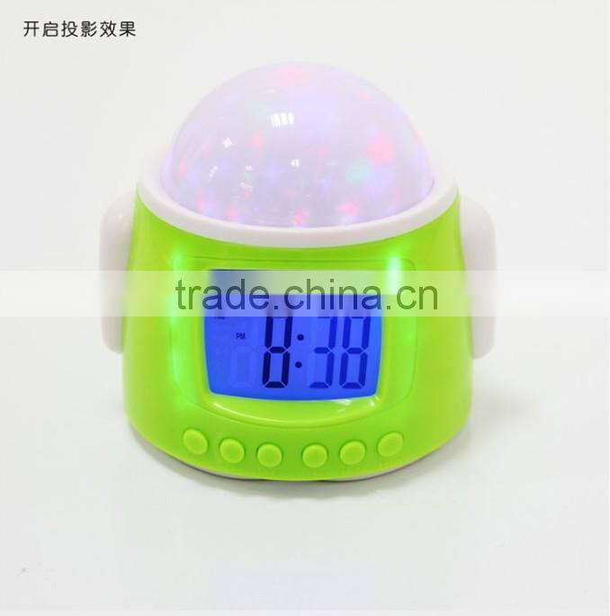 DIY star projection LED alarm clock