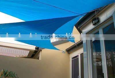 HDPE fabric shade sail (blue)